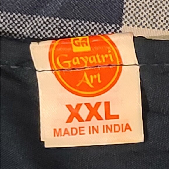 Gayatri Art Teal w/Gold Beadwork Anarkali-Style Dress – XL (ish) – Made in India - Picture 8 of 9